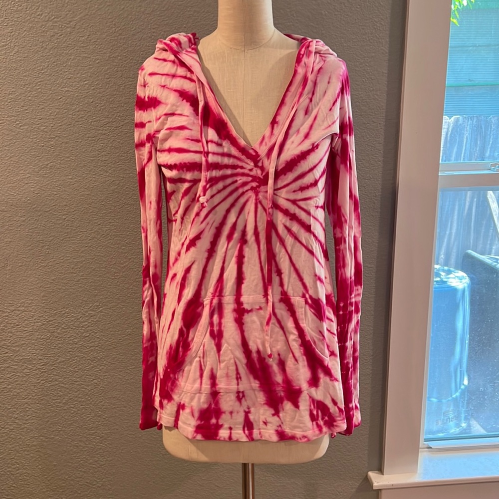 The Balance Collection By Marika pink tie dye hoodie